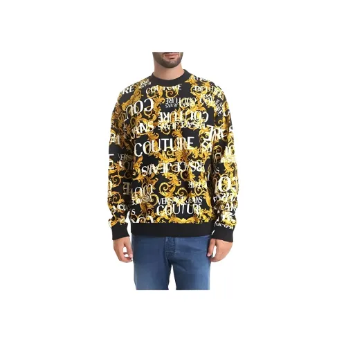 VERSACE Свитшот Мужской Черный Золото