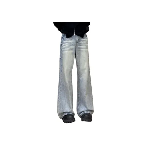 MORii Blue Unisex Jeans MORii Синий Унисекс Джинсы