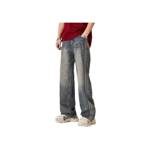 ALL IN Джинсы Унисекс Европейский Синий