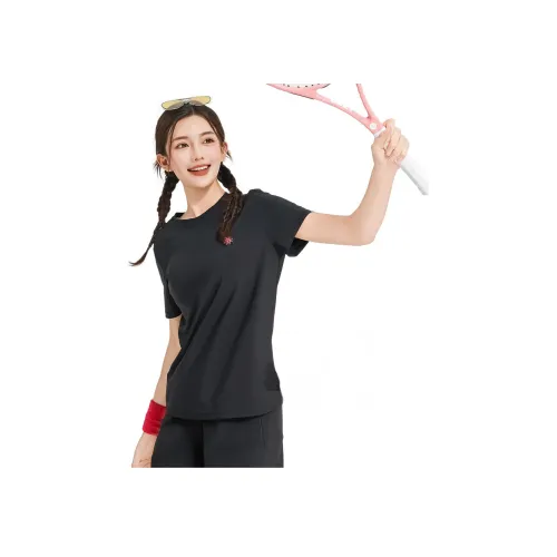 Барби Черный Женские Йога T-рубашки