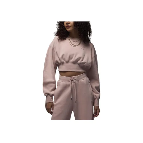 Jordan Flight Fleet Укороченный худи женский розовый Оксфорд