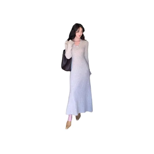 ZCDECO Длинное платье с длинными рукавами женское