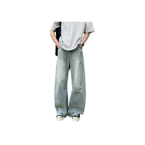 JIARONG Синие Унисекс Джинсы