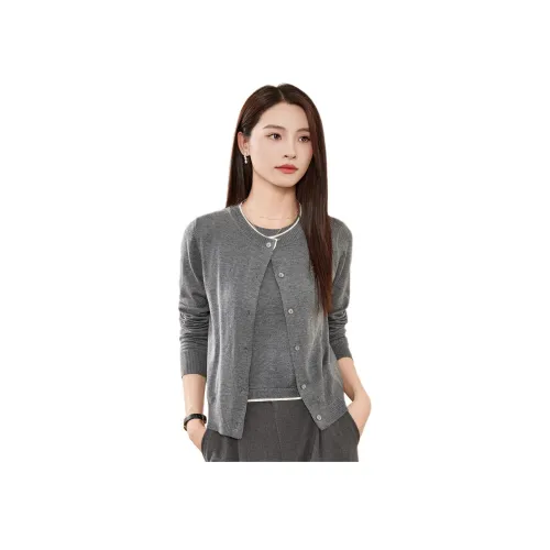 CARBAMMI Повседневный костюм женский серый