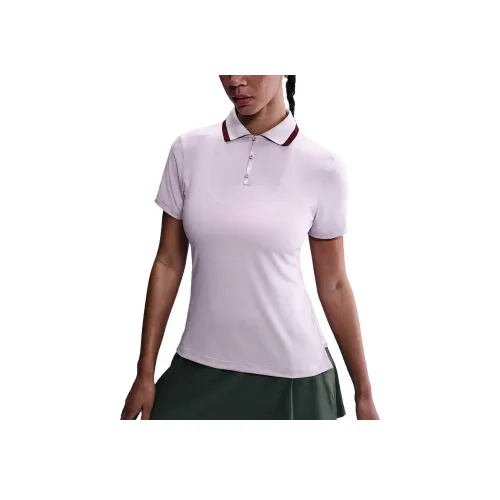 nike Dri Fit Поло Женское Светло-Розовое