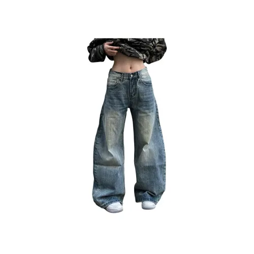 MORii Blue Unisex Jeans MORii Синий Унисекс Джинсы