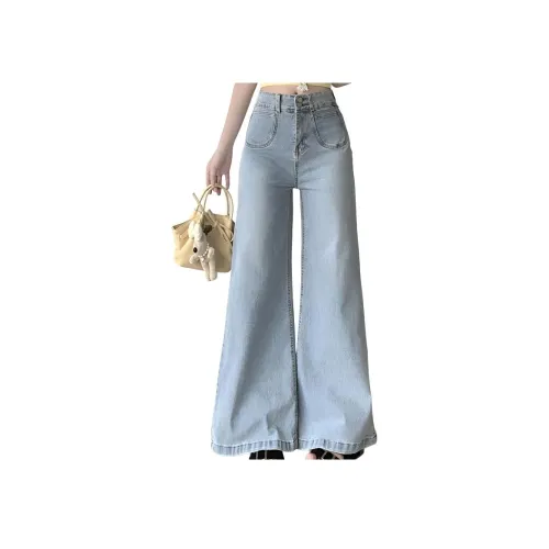 HTHK Светло-Синие Женские Джинсы