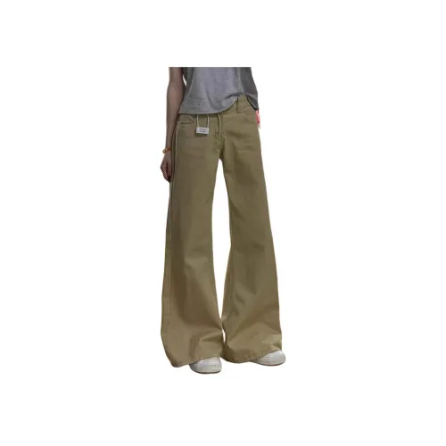 Мед хаки женские джинсы