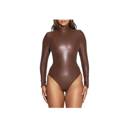 NAKED WARDROBE Коричневый Женское боди