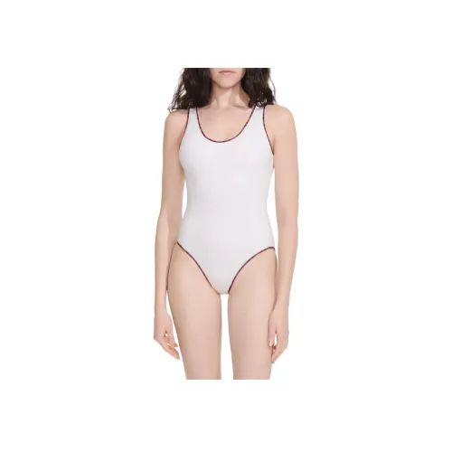 CHANEL Ван-Пис Купальник Женская Белая