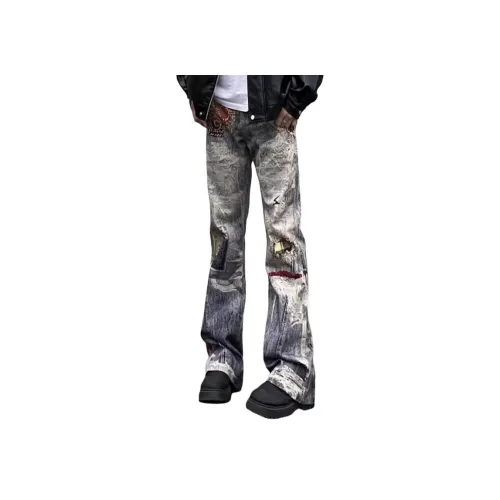 YEARNED Синий Унисекс Джинсы