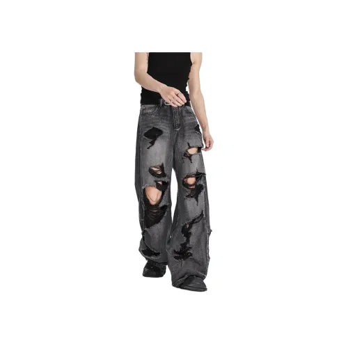 Белый медведь Черный Унисекс Джинсы