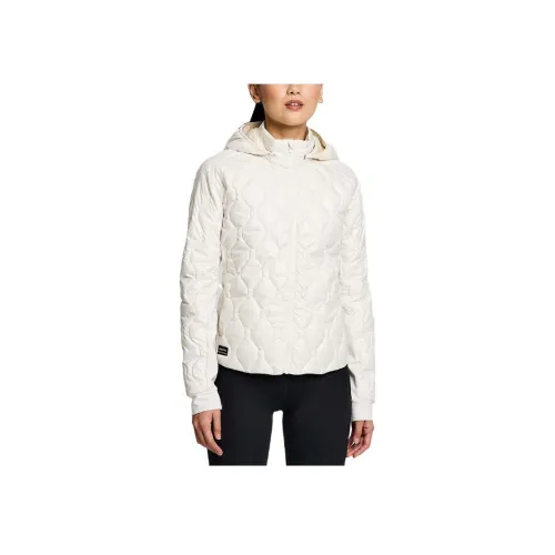 Saucony Solstice Oysterpuff Куртка Куртки Пальто Женская Белая