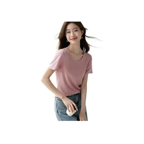 Mo Han Yi Mei Комплект с короткими рукавами рубашка женский розовый