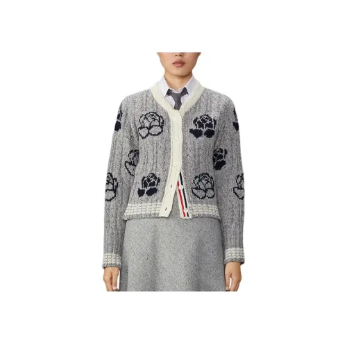 THOM BROWNE Светло-серые Женские Свитеры