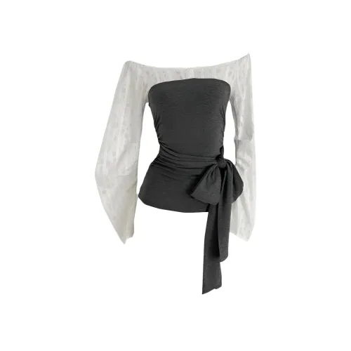 ZUKIZUKI Mock Двухкомпонентный топ женские T-рубашки