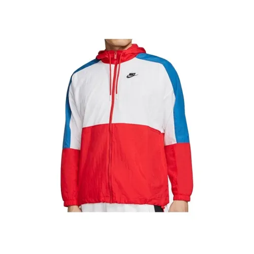 Nike Университетский Красный/Белый/Индустриальный Синий Мужские Куртки