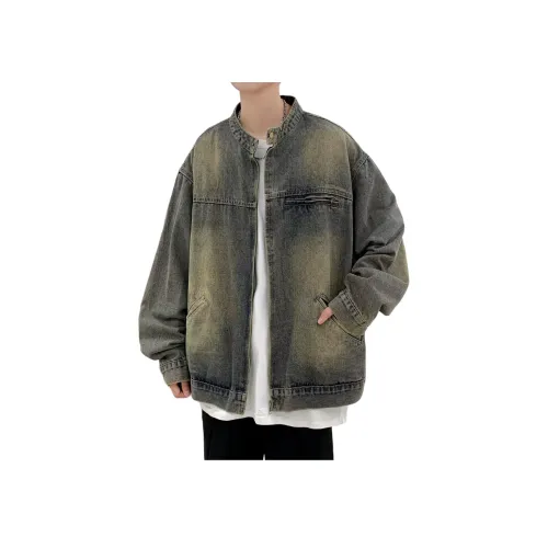 NEVER RULE Винтажный синий унисекс куртки