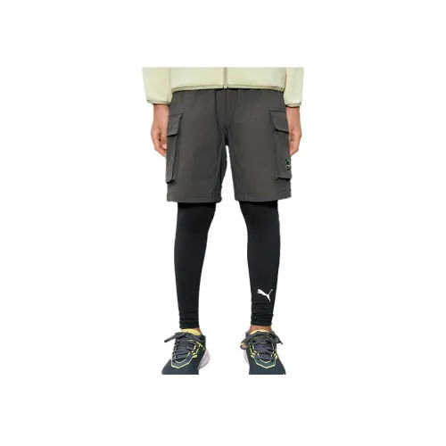 PUMA Леггинсы PERFORMANCELEGGINGS WISESTRCH FAKE Два PIECES B Дети 3-7 лет Чай Серый 20701