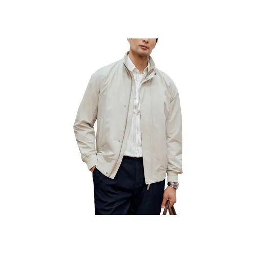 DANNINGZHEXUE Куртки и пальто Мужской Серый Бежевый