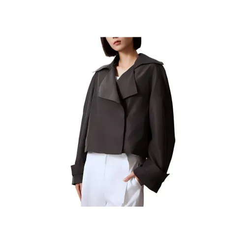 CALVIN KLEIN Куртки и Пальто Женские Цвет Коричневый Материал Железо