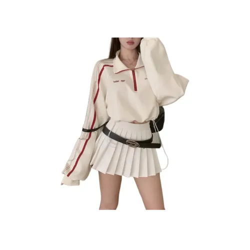 PAIN OR PLEASURE Свитшот Женские Абрикос