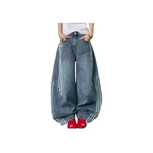 YEARNED Синий Унисекс Джинсы