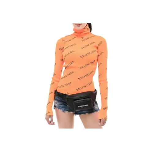 Balenciaga Свитер Стандартный Женский Оранжевый