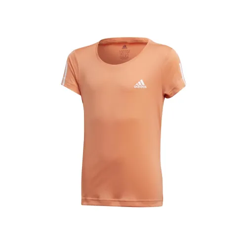 Adidas Оборудование T-рубашка оранжево-белая для детей 3-7 лет