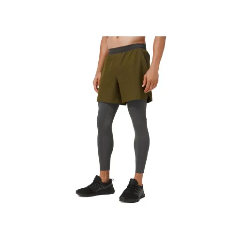 lululemon Cold Terrain Спортивные брюки Мужские Мохово-зеленый Графитовый серый