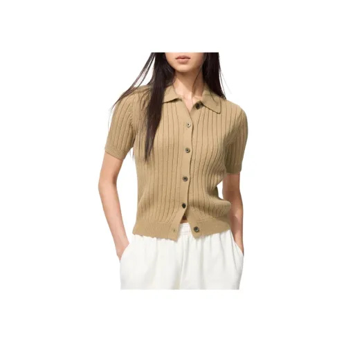 UNIQLO Темно-бежевый Женский Трикотаж