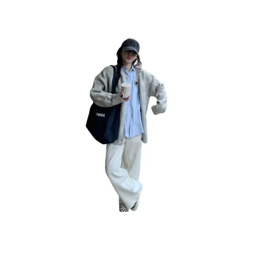 ZCDECO Серый+Синий+Белый Женские Повседневные Костюмы