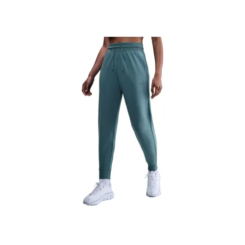 Nike Dri Fit One Вязаные Тренировочные Штаны Женские Синие