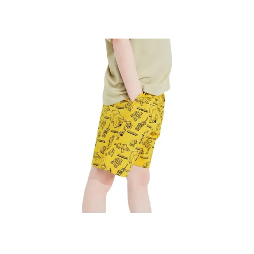 UNIQLO x Minecraft SS23 Шорты Детские Лимонно-Желтые