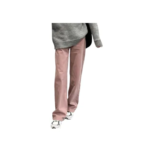 GANGZAI Розовые Унисекс Джинсы