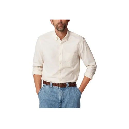 J.Crew Желтые/Белые Мужские Рубашки