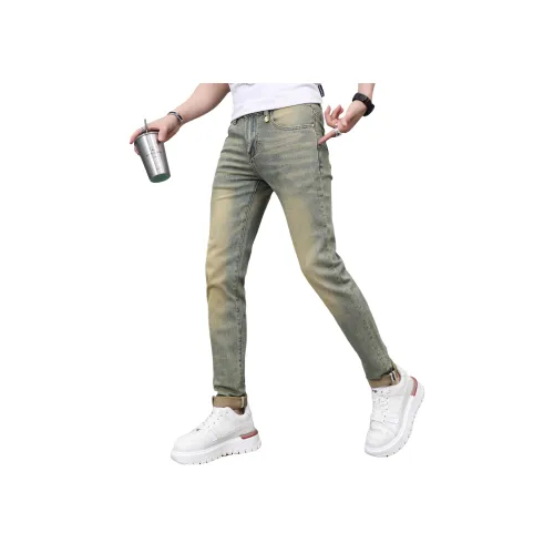 CIZA Винтажные синие унисекс джинсы