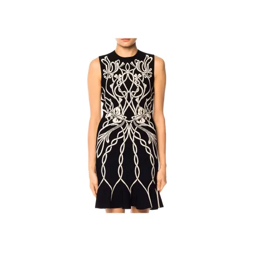 Alexander McQueen Без рукавов Платье Женское Черное