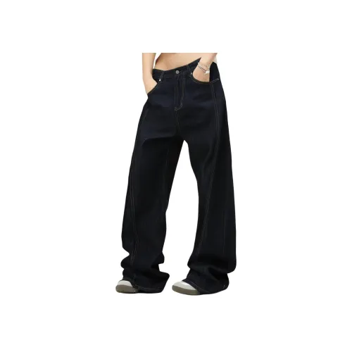 YEARNED Синие Унисекс Джинсы