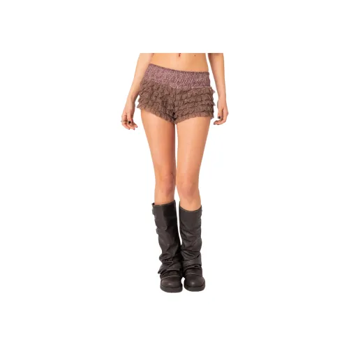 Edikted Janis Цветочные Рюшированные Шорты Повседневные Шорты Женские