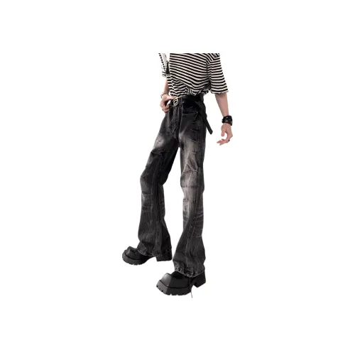 CIZA Черно-серые Унисекс Джинсы