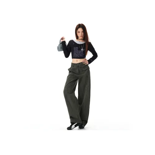 SHUHAOBAI Женские Джинсы