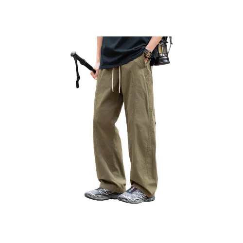 WOOD SOON Японский стиль Универсальный Модный бренд 100% хлопок Карго-брюки Унисекс