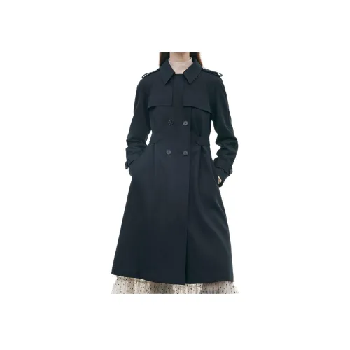 GOELIA Тренчкот Женский Черный