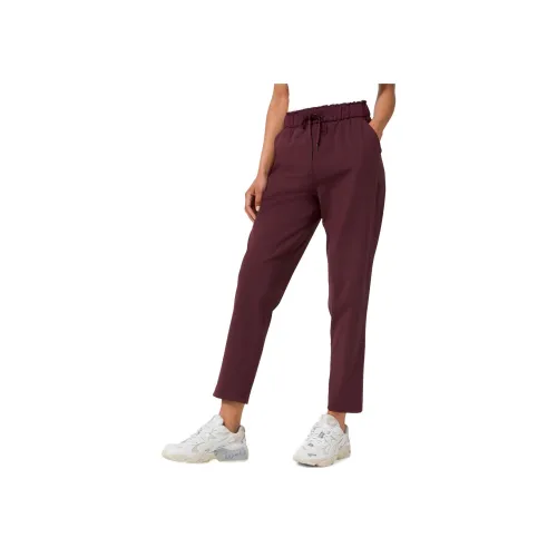 Lululemon Эластичные Повседневные Брюки Женские Бордовые