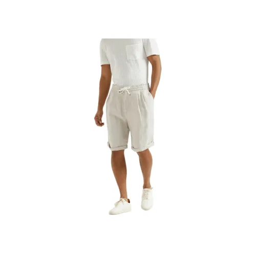 BRUNELLO CUCINELLI Leisurely Желтые Мужские Повседневные Шорты