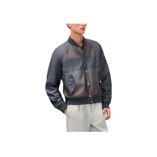 HERMES SS25 Куртки Пальто Мужской Шоколад