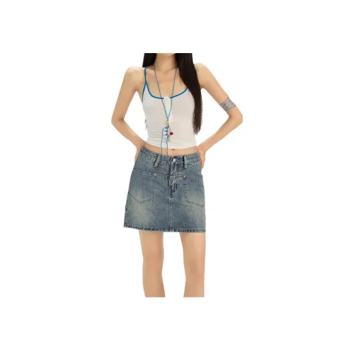 BEAR UNION Джинсовые короткие юбки Женские