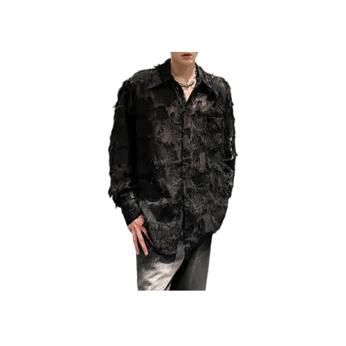 GANGZAI Длинный рукав рубашка унисекс