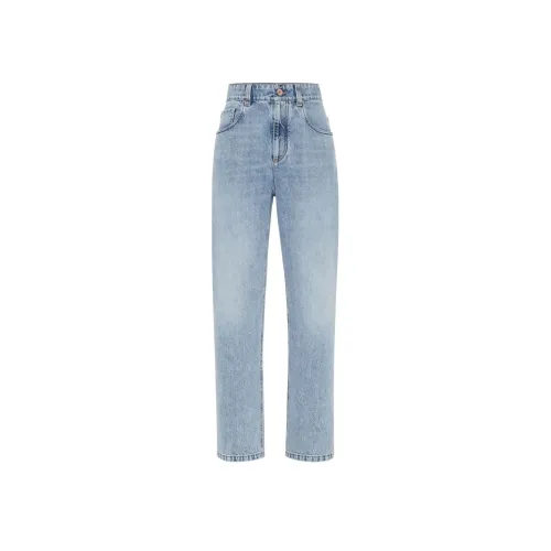 Brunello Cucinelli Синие Женские Джинсы